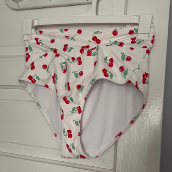 aerie Other - Aerie Cherry Print Bikini Bottoms
